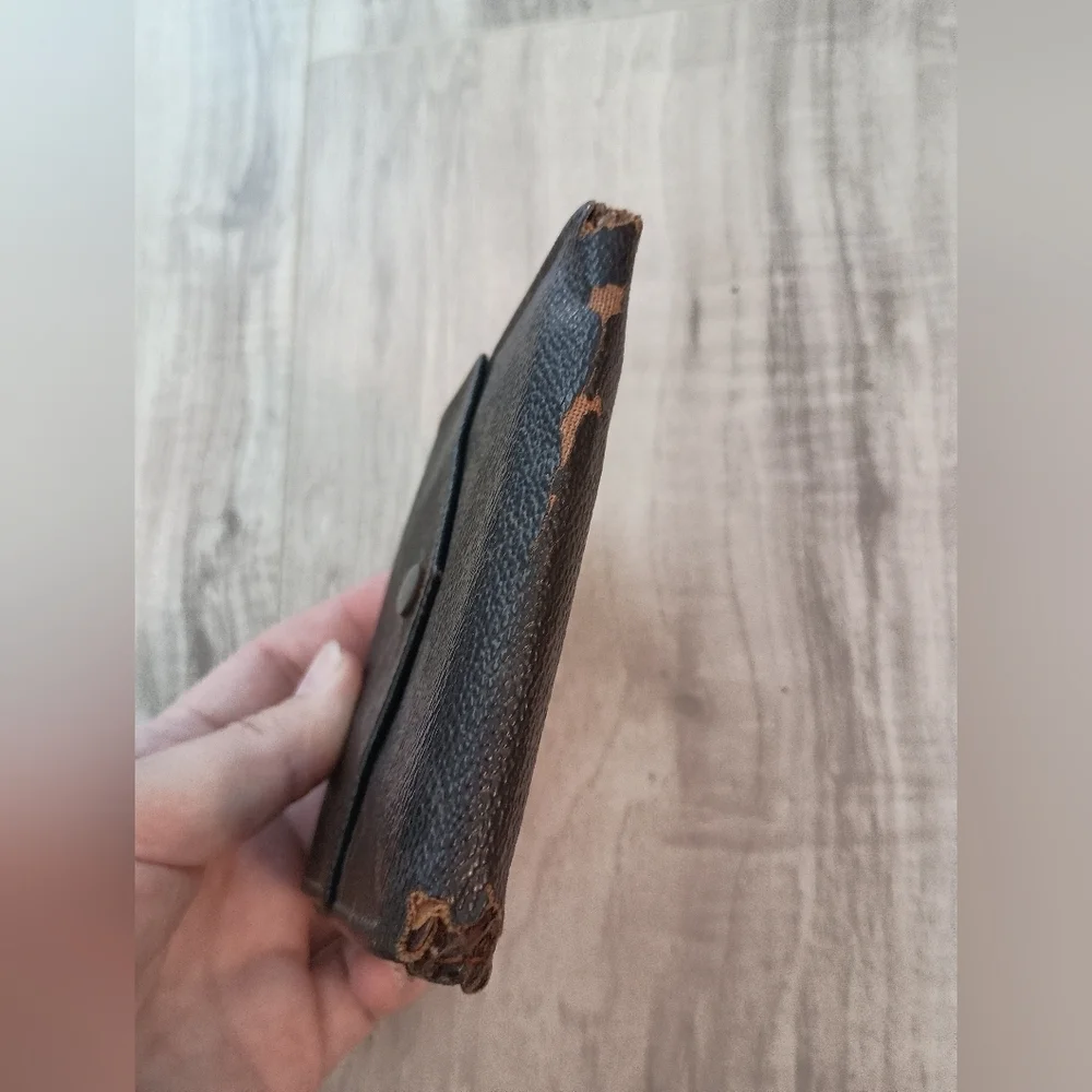 Louis-Vuitton Bifold Wallet Brown Authentic